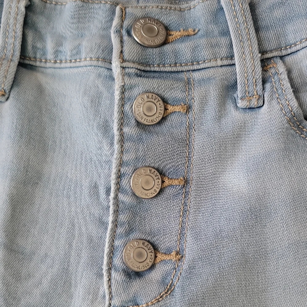 Old Navy Girls Rockstar Jeggings Super Skinny Light Wash Size 12